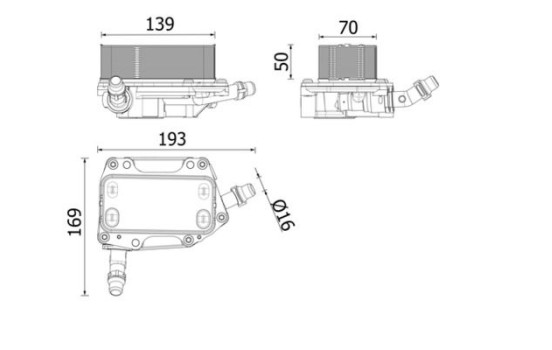 Oil cooler, automatic transmission