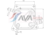 Oil cooler, automatic transmission