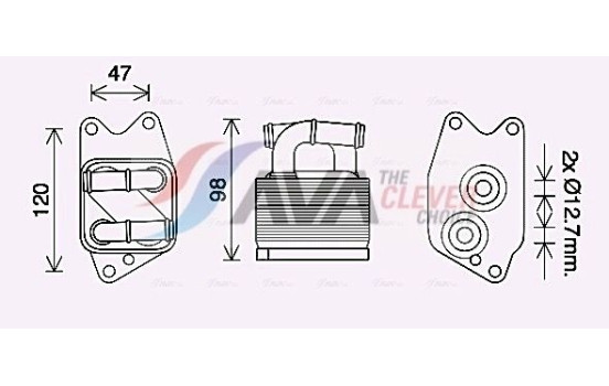 Oil Cooler, automatic transmission