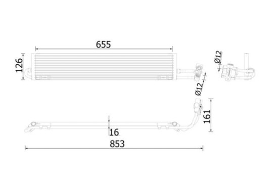 Oil cooler, automatic transmission
