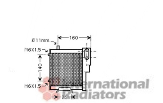 Oil Cooler, engine oil 03003265 Van Wezel, Image 2