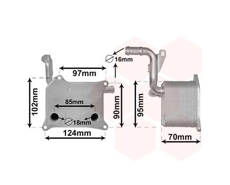 Oil Cooler, engine oil 03013705 International Radiators
