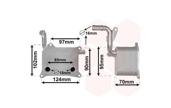 Oil Cooler, engine oil 03013705 International Radiators