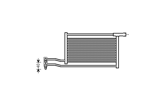 Oil Cooler, engine oil 06003379 International Radiators