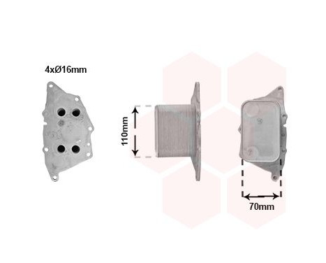 Oil cooler, engine oil 06013702 International Radiators