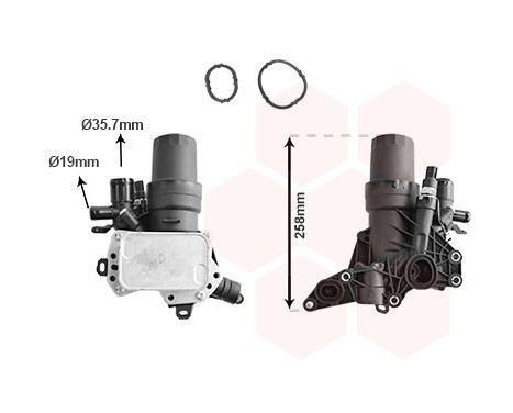 Oil cooler, engine oil 13013715 International Radiators
