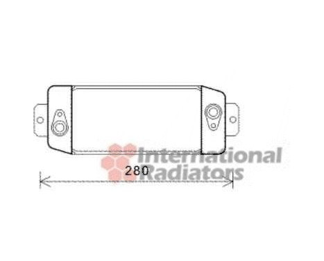 Oil Cooler, engine oil 17003397 Van Wezel, Image 2