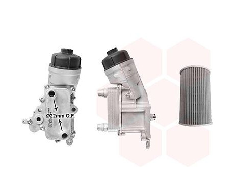 Oil Cooler, engine oil 17013103 International Radiators, Image 2