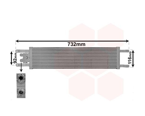 Oil Cooler, engine oil 17013701 International Radiators