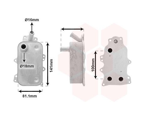 Oil Cooler, engine oil 18013720 International Radiators