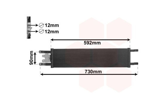 Oil Cooler, engine oil 21013701 International Radiators