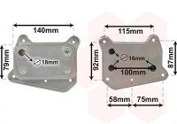 Oil Cooler, engine oil 30003318 International Radiators