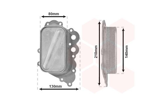 Oil Cooler, engine oil 30003713 International Radiators