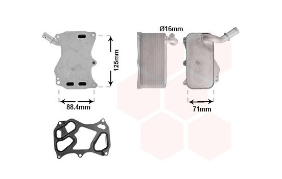 Oil cooler, engine oil 30013727 International Radiators
