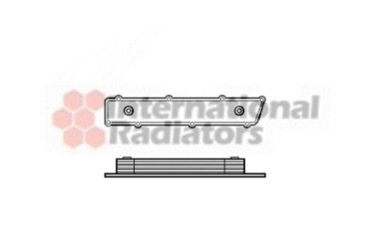 Oil Cooler, engine oil 37003195 Van Wezel, Image 2