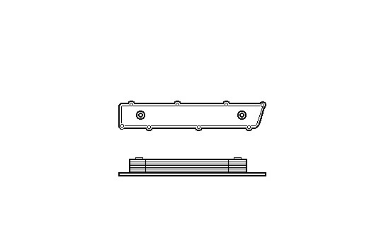 Oil Cooler, engine oil 37003195 Van Wezel