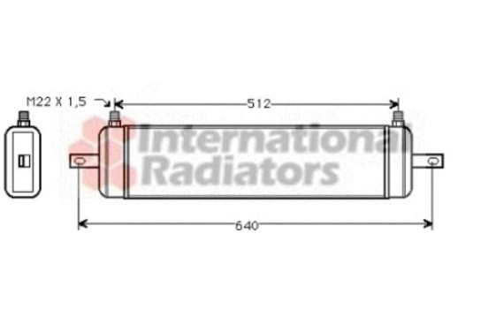 Oil Cooler, engine oil 37003212 Van Wezel, Image 2