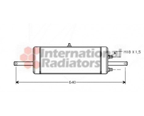 Oil Cooler, engine oil 37003237 Van Wezel, Image 2