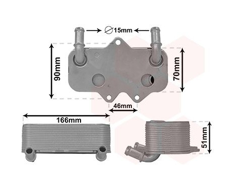 Oil Cooler, engine oil 37013710 International Radiators