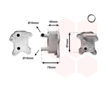 Oil Cooler, engine oil 37013719 International Radiators