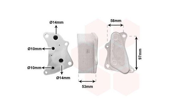 Oil cooler, engine oil 37013731 International Radiators