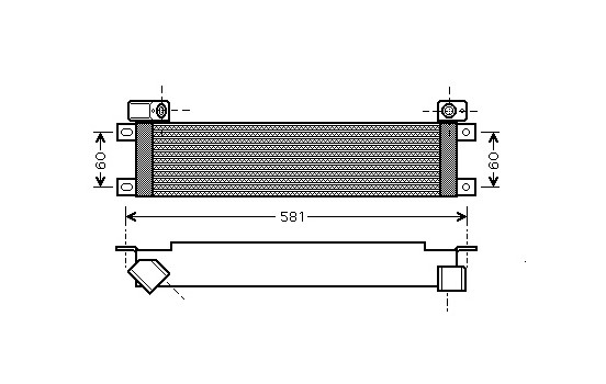 Oil Cooler, engine oil 43003289 International Radiators