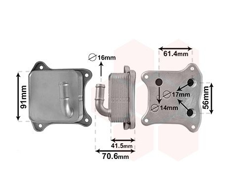 Oil Cooler, engine oil 58013702 International Radiators