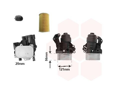 Oil cooler, engine oil 58013724 International Radiators