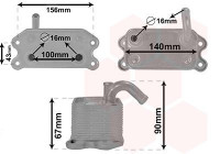 Oil Cooler, engine oil 59013702 International Radiators