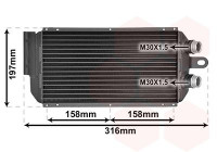 Oil Cooler, engine oil 74003092 International Radiators