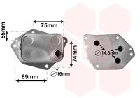 Oil Cooler, engine oil 82003288 International Radiators