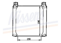 Oil Cooler, engine oil 90535 Nissens