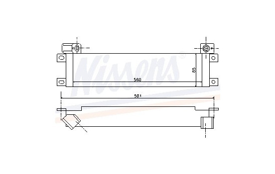 Oil Cooler, engine oil 90615 Nissens