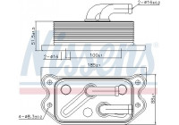 Oil Cooler, engine oil 90716 Nissens