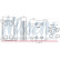 Oil Cooler, engine oil 90739 Nissens