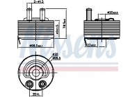 Oil Cooler, engine oil 90793 Nissens