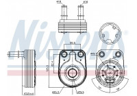 Oil Cooler, engine oil 90795 Nissens