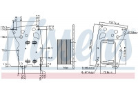Oil Cooler, engine oil 90902 Nissens
