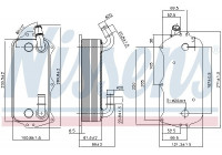 Oil Cooler, engine oil 90916 Nissens