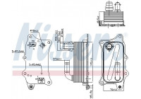 Oil Cooler, engine oil 90918 Nissens