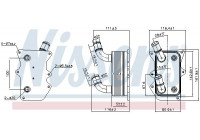 Oil Cooler, engine oil 90919 Nissens
