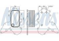 Oil Cooler, engine oil 90984 Nissens
