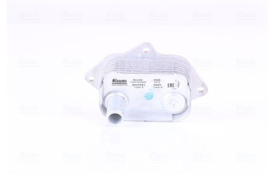 Oil Cooler, engine oil 91103 Nissens, Image 2