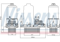 Oil Cooler, engine oil 91120 Nissens