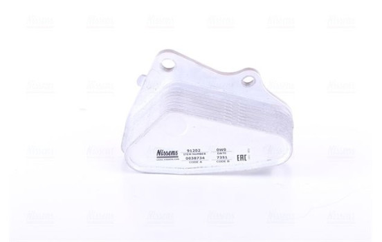 Oil Cooler, engine oil 91202 Nissens