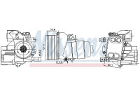 Oil cooler, engine oil 91244 Nissens