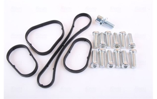 Oil cooler, engine oil 91305 Nissens, Image 6