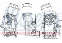 Oil cooler, engine oil 91311 Nissens