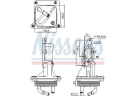Oil cooler, engine oil 91375 Nissens