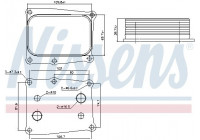 Oil cooler, engine oil 91377 Nissens